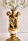 Vintage Scales Of Justice Cherub Brass   Crystal Hollywood Regency L l Wmc 21 