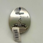 Nocona Nwt Western Belt Buckle Silver Gold Tone Floral Scroll Initial  s  
