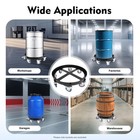 55 Gallon 907kg 2000lb Drum Dolly Barrel Dolly Carts Drum Trolley Dolly W wheel