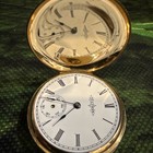 Very Special Illinois 131 Pocket Watch In 14k Solid Gold Hunter - For Service