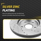 11 65 Front 11 06 Rear Brake Rotors Drilled Slotted For Es350 Camry Avalon