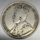 1911 King George V Newfoundland Canada Silver 50 Cents Only 200k Mintage - 4452