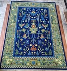 Contemporary Turkish Hand Knotted Floral Wool Oushak Rug 6x9 8x11 9x12 10x14 Ft