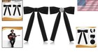 2 Pack Western Bow Ties For Men Colonel Tie Black Ladies Bowtie Clip