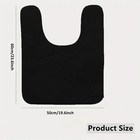 Colorful U Shape Bathroom Floor Mat Toilet Rug Anti Slip Absorbent Bath Mat Home
