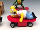 1 32 Slot Car Lot  Simpson  Ninja Turtle  F1  Bob Sled  Very Good Condition 