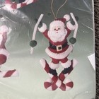 Bucilla Felt Stitchery Kit  santa s Acrobatics  3 Christmas Ornaments 82279 New 