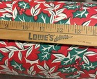 Vtg Christmas 1950 Holly Berry Store Wrapping Paper 2 Yards Gift Wrap Nos