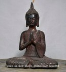 Old Tibet Buddhism Bronze Gilt Shakyamuni Sakyamuni Amitabha Buddha Statue