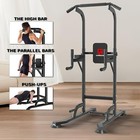 Home Gym Power Tower Station Workout Equipment Pull Up Bar Adjustable Height New