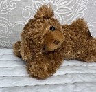 Princess Soft Toys Plush Laying Down Bear Bean Bag Hard Eyes 8    Brown Teddy