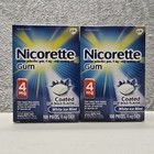 Nicorette Nicotine Gum 4mg White Ice Mint 100 Lot Of 2 Exp 01 2026   02 2026