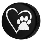  Spare Tire Cover Dust-proof 18 for Diameter 32 -34  Dog Pet Paws Love Heart
