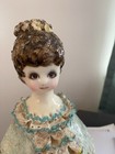 Vintage 11    Paper Mache Mexican Folk Art Elegant Doll Hand Made Signed Sergius