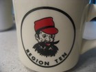 Vintage Boy Scouts Of America Bsa Region 10 Ceramic Gold Rimmed Coffee Mug