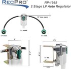      Rv Propane Gas Regulator 2-stage Auto Changeover     11 5  Pigtail Hose For Rvs