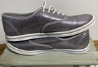 Vans Era Shoes - Off The Wall - Silver Sequin Lace-up - Excellent Condition