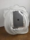 Vtg 80 s Mikasa Germany 9 5   11  Frosted Crystal 4  6 Picture Frame  