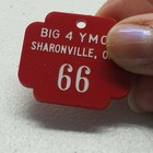 Ymca 2 Nos Vtg Plastic Locker Key Tags Big 4 Sharonville Oh Drop In Any Mail Box