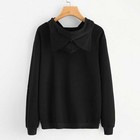 Casual Blouse Ear Girl Pullover Cat Long Sweatshirt Sleeve Hoodie Women Cute