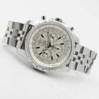 Breitling Bentley 6 75 A44362 Silver Storm Dial Chronograph 48mm On Bracelet