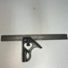 Vtg Miller Falls Co  12    Combination Square Ruler Steel Rule Cast Iron Head 