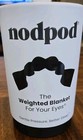 Nodpod Weighted Eye Pillow Sleep Mask  Black Onyx Cotton  1 Count