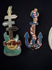 Lot Of 7 Vintage Hard Rock Cafe Collector Guitar Pins