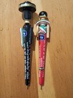 Vintage Mexico Souvenir Wooden Carved Pens Set Of 2
