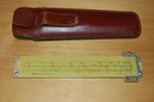 Vintage Pickett Slide Rule Model N 200 Es With Bendix Stamped Case