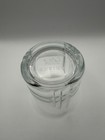 Vintage Canadian Club Whisky Rocks Glass Embossed Heavy Base Barware