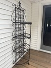 Antique Wrought Iron Bakers Rack