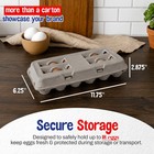 Mt Products Blank Natural Pulp Egg Cartons  18 Count Egg Holders - 15 Pack