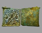 Crusader byzantine Bronze Enamel Applique Holy Land  christ Is King  Antiquity