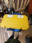Frabill Magnum Bait Station 30 Plastic Bait Bucket box Yellow white Freshwater