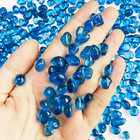 Blue Glass Stones  0 85lb 385g Aquarium Gravel Rocks  Blue Pebbles For Fish Tank