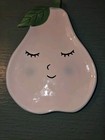Vintage Mid Century Fruit Plates-male Pear female Lemon-excellent
