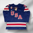 Connor Hellebuyck Team Usa 2026 Olympics Blue Nike Jersey Size Xl Fully Stitched