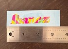 Ibanez Hydro Dip Colors Guitar Raised Uv Dtf Decal Headstock Logo
