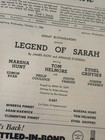 Legend Of Sarah Playbill Marsha Hunt 1950 Broadway Tom Helmore Ethel Griffies