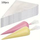 100pcs Disposable Pastry Bags  Extra Strong leak-proof Piping Bags For Cake Deco