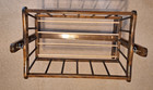 Vintage Rocking Wooden Baby Doll Crib Cradle H-25   x L-28  x W-17 -rare-unique