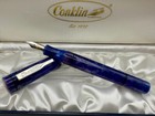 Conklin Modern Duragraph Purple Marble Fountain Pen M 14k New In Box