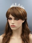Clear Austrian Crystal Rhinestone Tiara Crown Bridal Party Pageant 0278 Silver
