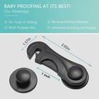 Child Safety Cabinet Locks  10 Pack  - Baby Proofing Latches Lock For Black 