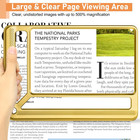 5x Large Page Magnifying Glass Handheld Magnifier For Seniors Reading Low Vision