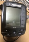 Lowrance X-4 Fish Finder Sonar Complete With Power transducer And Bracket Used