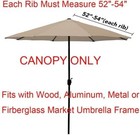 9ft Replacement Cover 8 Ribs Market Patio Umbrella Canopy Covers  canopy Only 