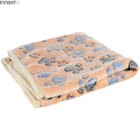 3pack Pet Mat Paw Print Cat Puppy Fleece Soft Warm Blanket Dog Bed Cushions