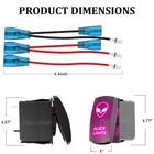 Purple Rocker Switch Custom 5 7pin Spst dpdt 3 4 5 6 Gang Switch Panel Set 12v